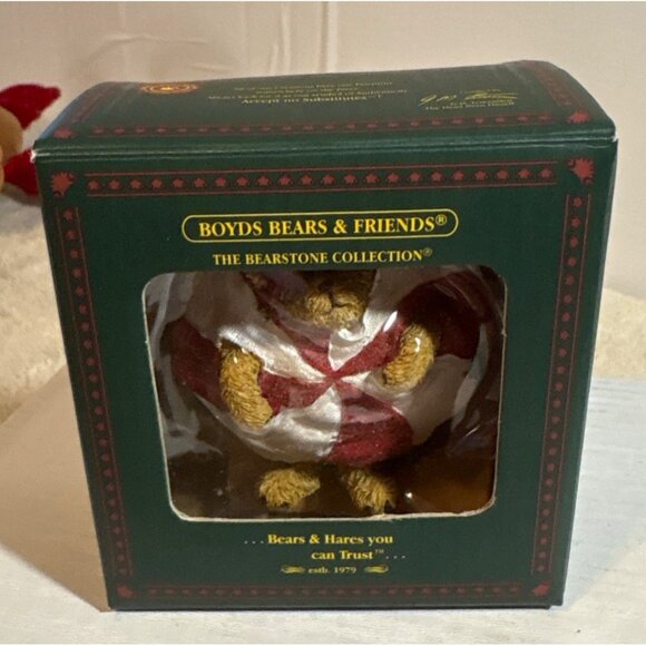 Boyds Bears Christmas Ornament Bearstone Collection Mintley Peekers 2003 - Picture 4 of 8